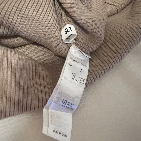 SLY One Shoulder Ribbed Knit Mini Dress - Picture 6 of 6